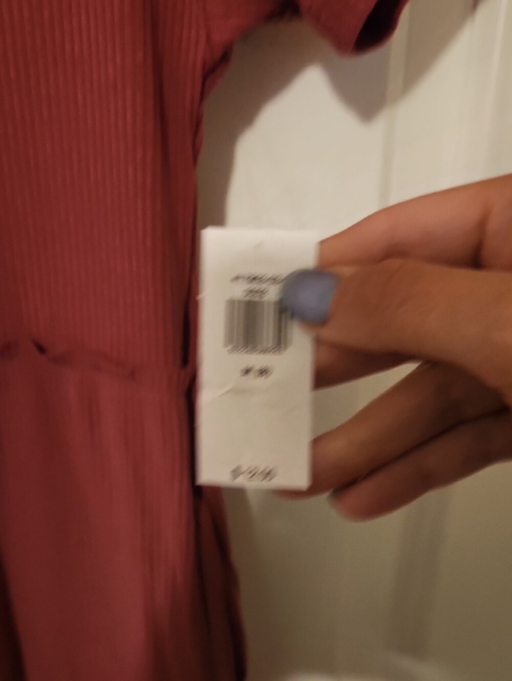 Old Navy Girls Mauve Ribbed Short-Sleeve Tiered Dress - Picture 3 of 4